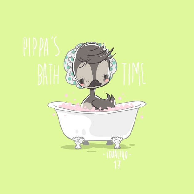 Pippa-take-a-bath